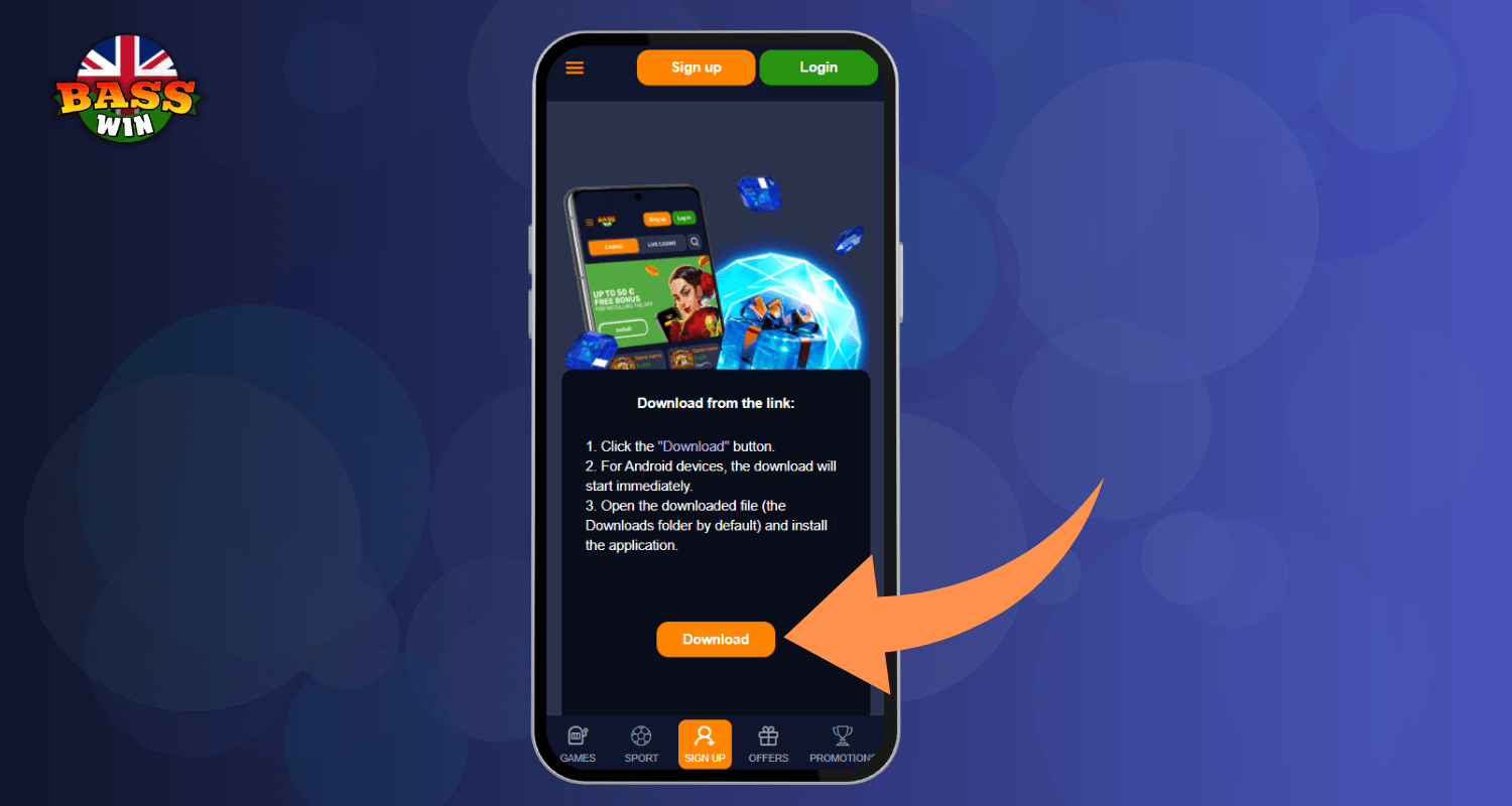 Tap the Orange "Download" Button to Begin the Process